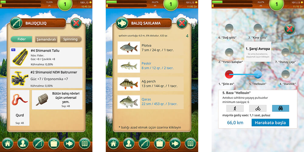 Sərfəli balıqçı (Fishing Baron): azərbaycan dilində maraqlı oyunda ən yaxşı balıqçılıq məkanları üzrə səyahət edin