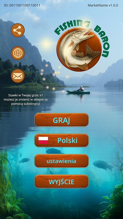 Pierwszy ekran Fishing Baron