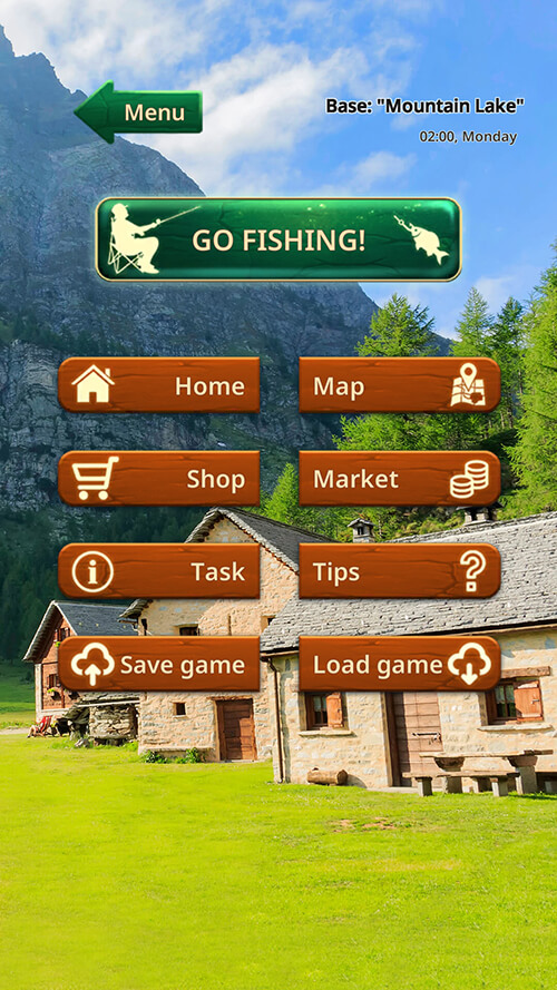 Fishing Base in the game Fishing Baron
