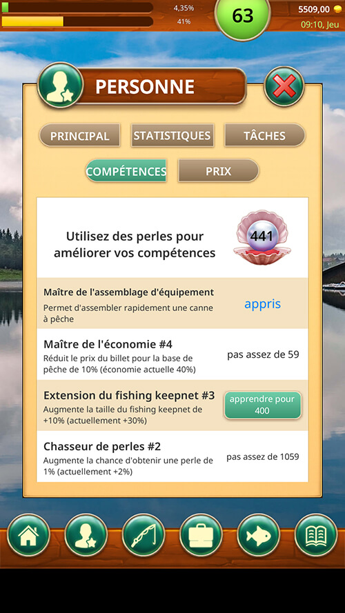 Base de pêche dans Fishing Baron