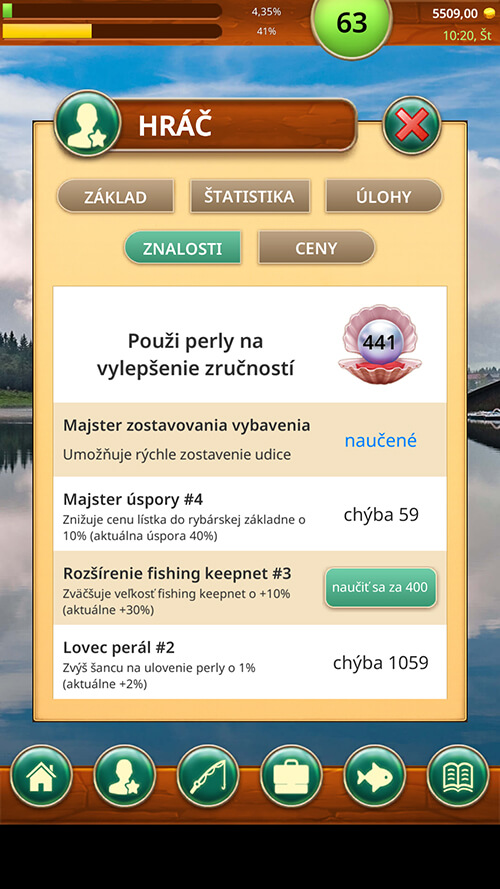 Rybárska základňa v hre Fishing Baron