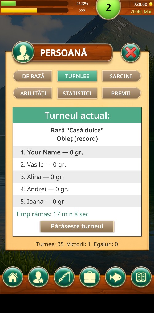 Turnlee în Fishing Baron